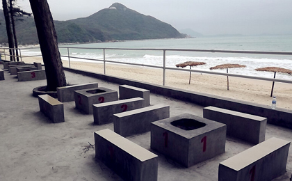 拓展训练_海边自助烧烤